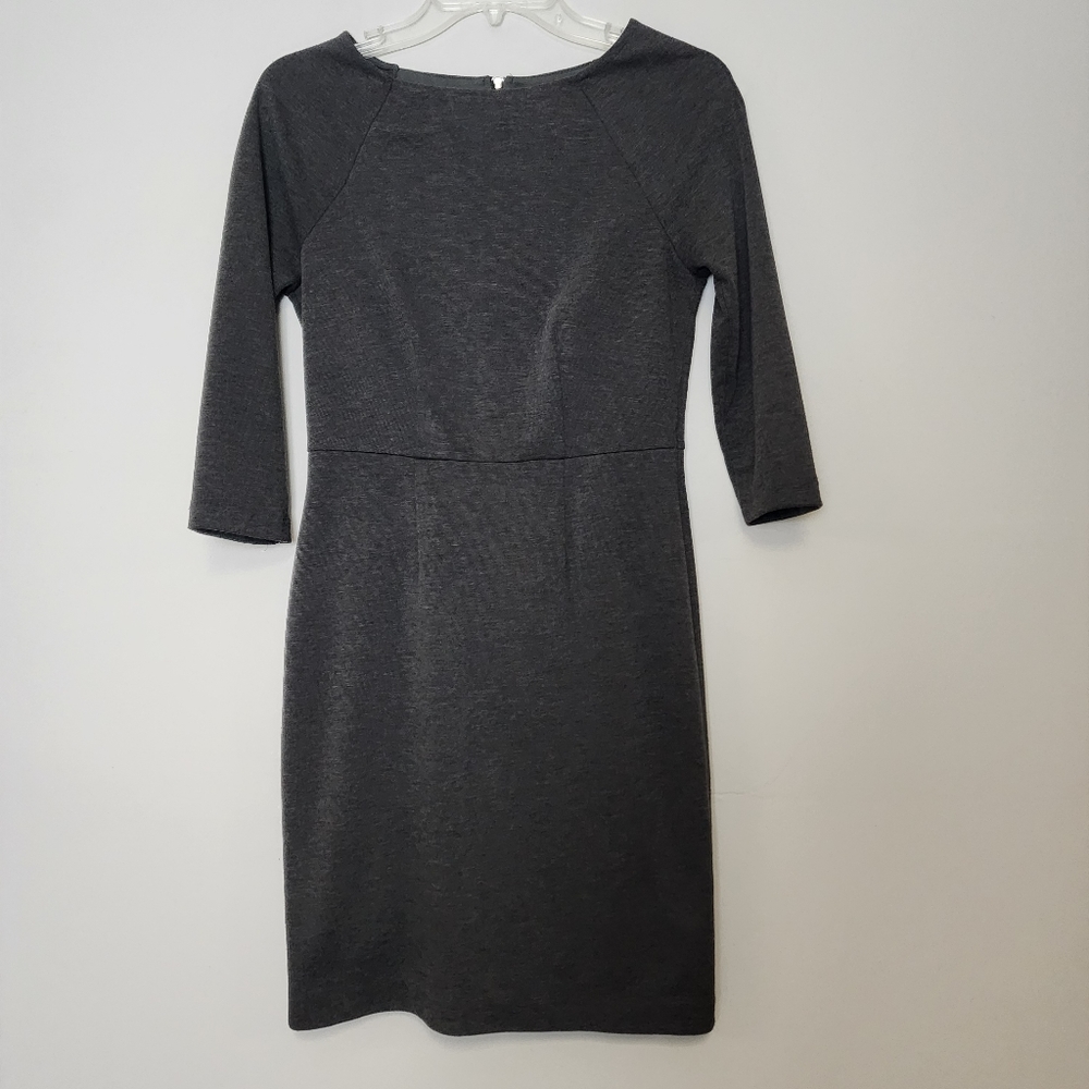The Limited fitted womens 2 grey fitted career dress